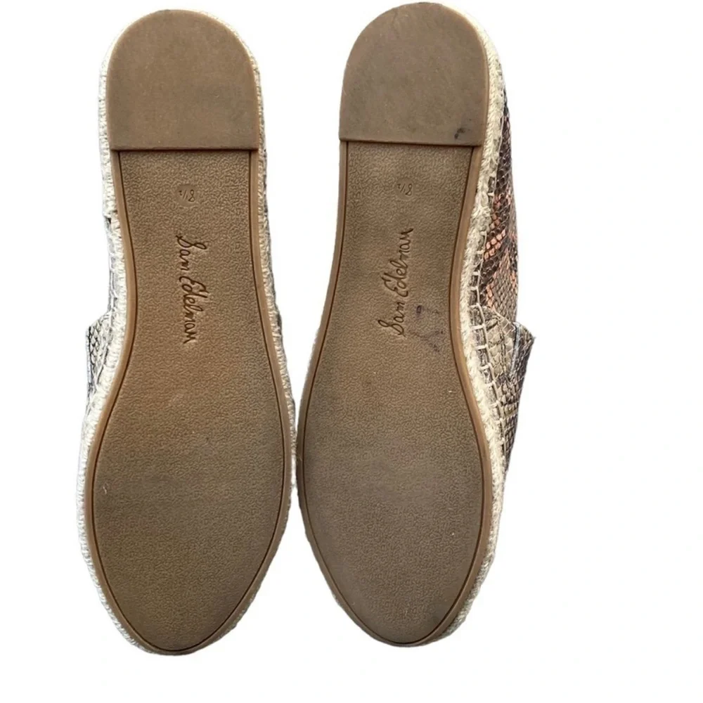 Sam Edelman Khloe Espadrille Flats snake print
